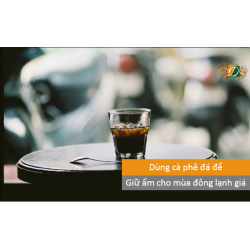 Dùng cà phê đá giữ ấm trong đông lạnh giá