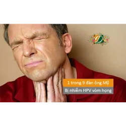 1 trong 9 người đàn ông Mỹ bị nhiễm HPV vòm họng
