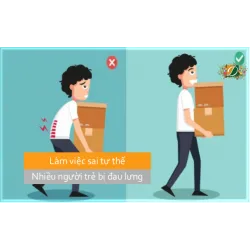 Làm việc sai tư thế, nhiều người trẻ bị đau lưng