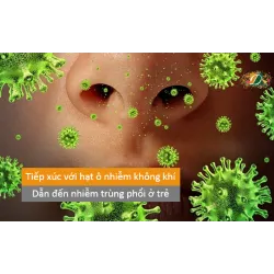Tiếp xúc với các hạt ô nhiễm không khí nhỏ gây nên bệnh nhiễm trùng phổi ở trẻ em