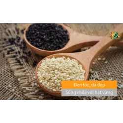 Đen tóc, da đẹp, sống khỏe với hạt vừng
