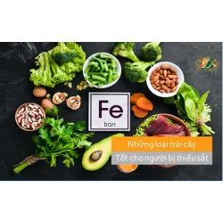 Những loại trái cây tốt cho người bị thiếu sắt